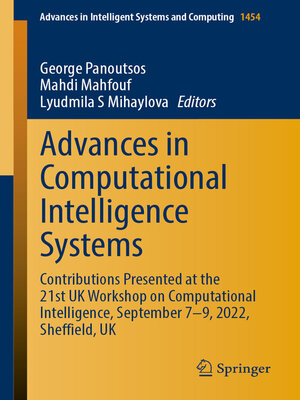 cover image of Advances in Computational Intelligence Systems